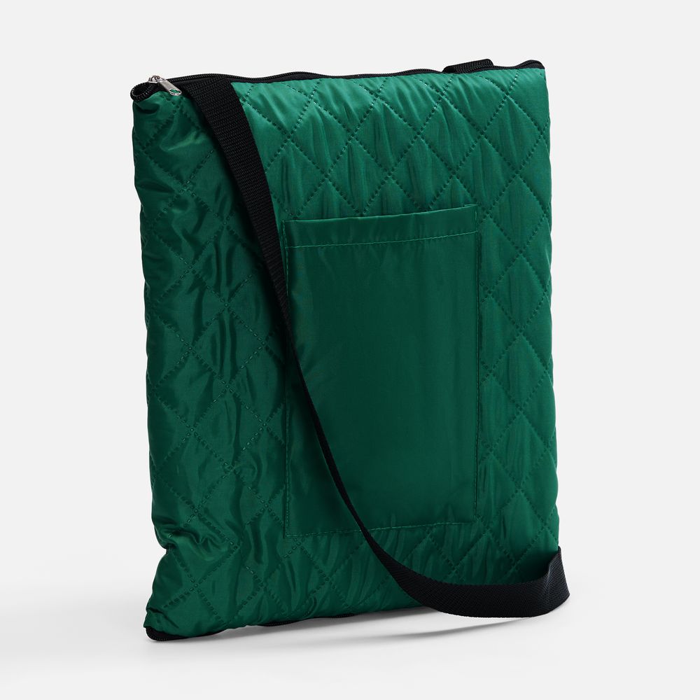 Плед для пикника Soft & Dry, зеленый — флис, плотность 220 г/м²; полиэстер