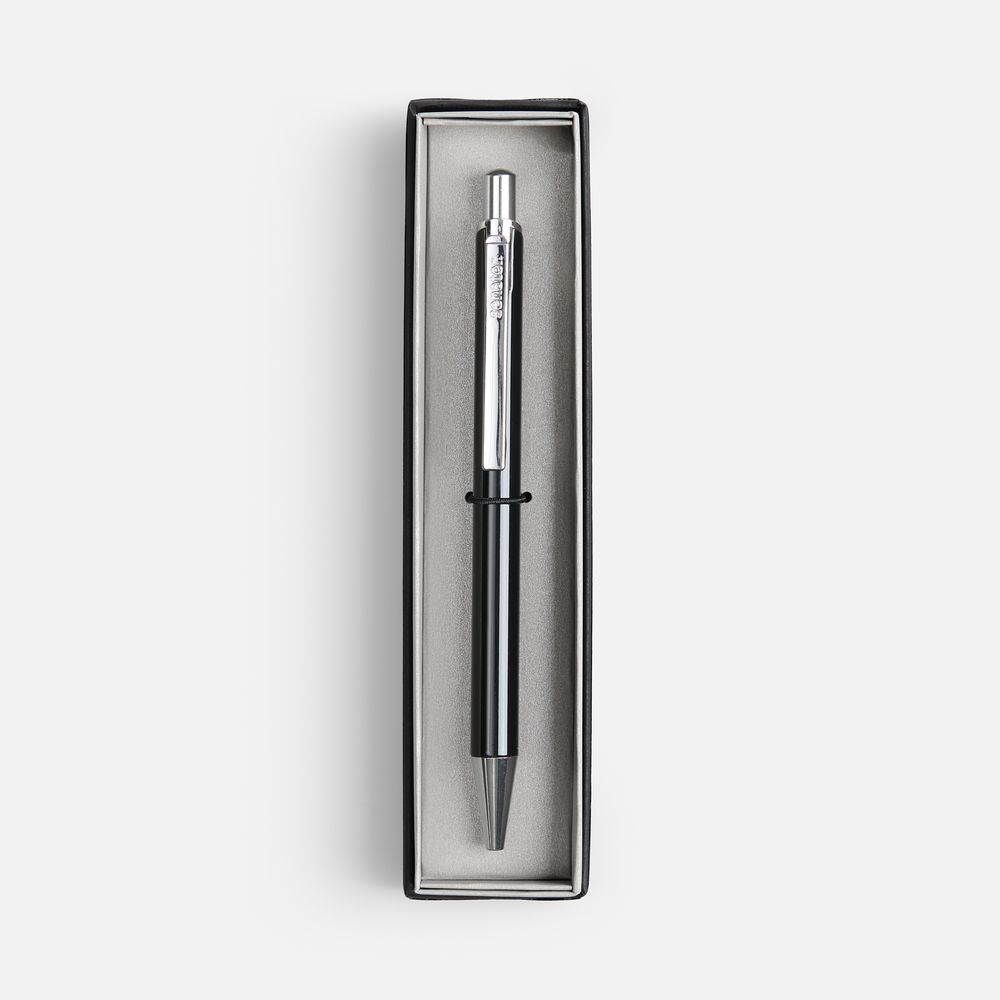 Ручка шариковая Arvent Glossy в футляре, черная — фотография товара 2 из 3